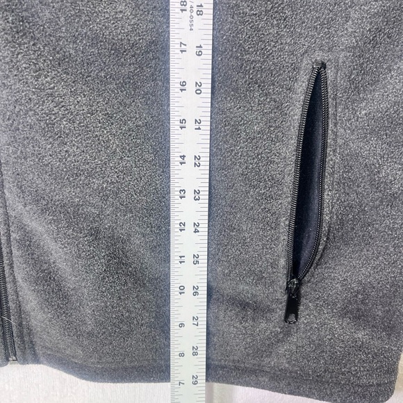 Columbia Fleece Vest Jacket Mens XL outerwear Gray Soft Casual Performance 1866 - Picture 6 of 8